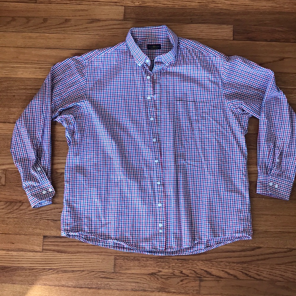 Club Room collared button down shirt 18.5, 37/37